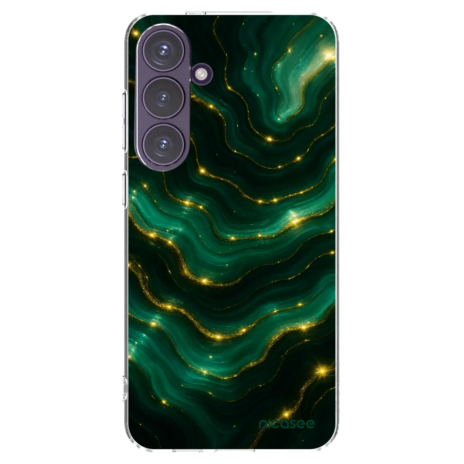 Picasee silikónový prehľadný obal pre Samsung Galaxy S24+ S926B 5G - Emerald