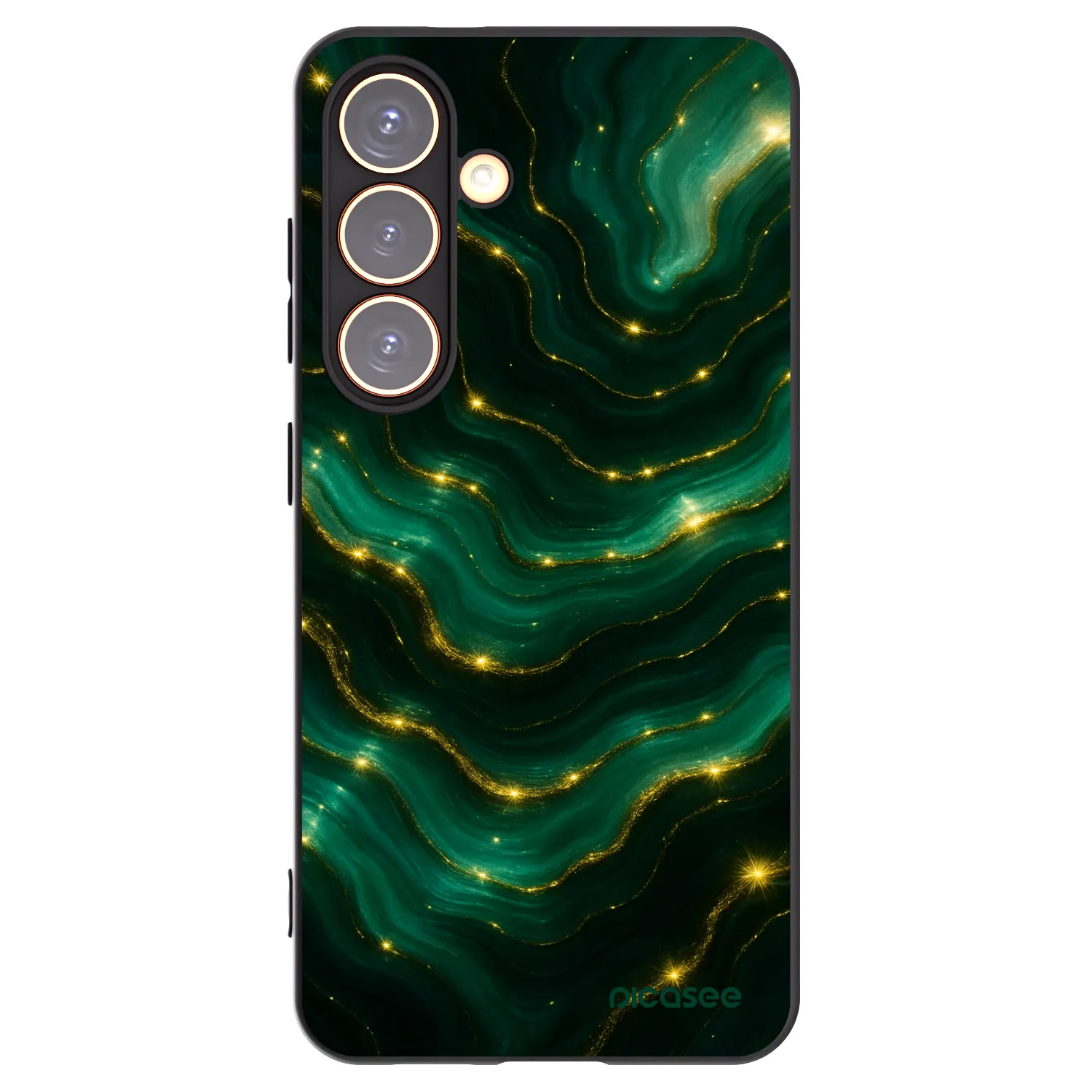 Picasee silikónový čierny obal pre Samsung Galaxy S24 S921B 5G - Emerald