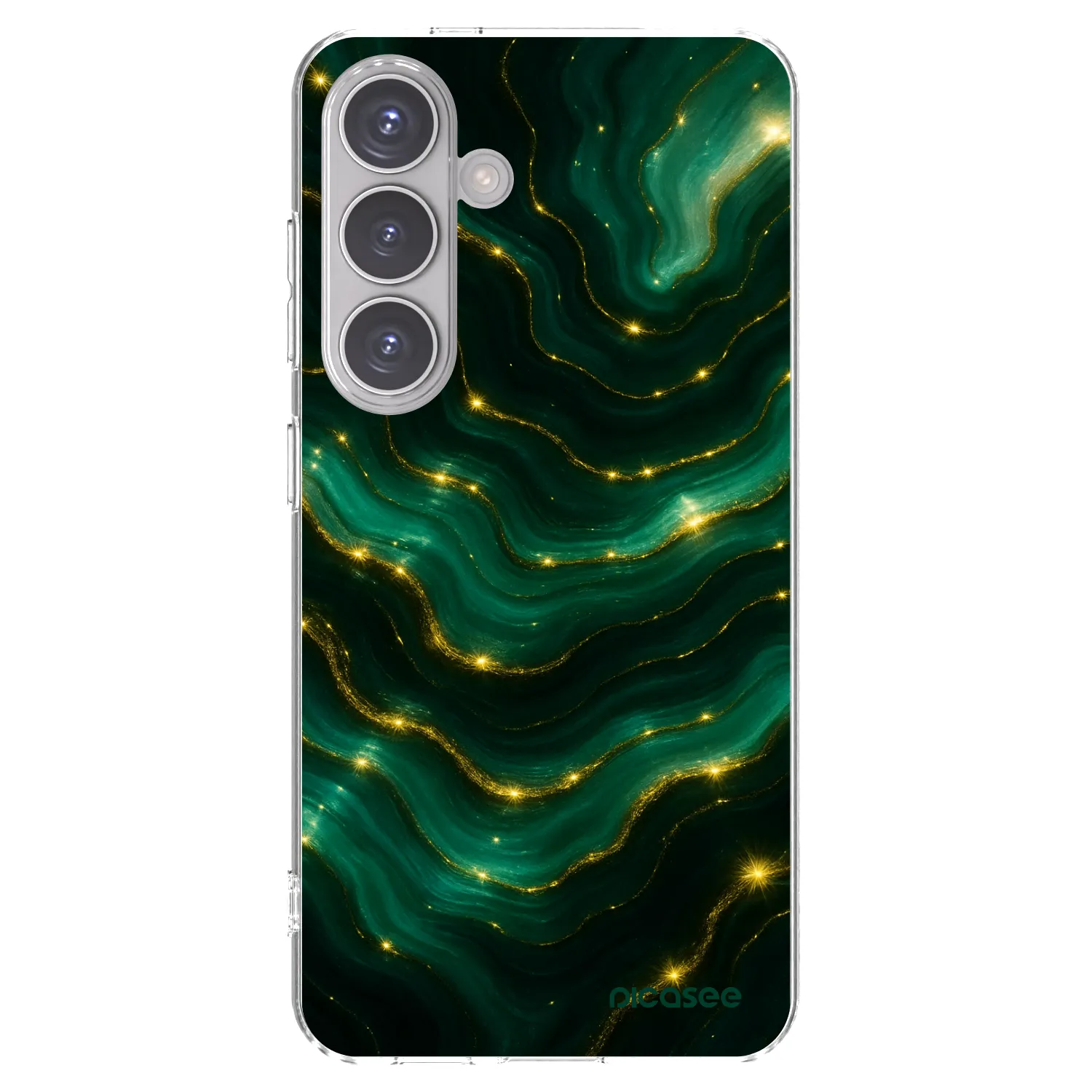 Picasee silikónový prehľadný obal pre Samsung Galaxy S24 S921B 5G - Emerald