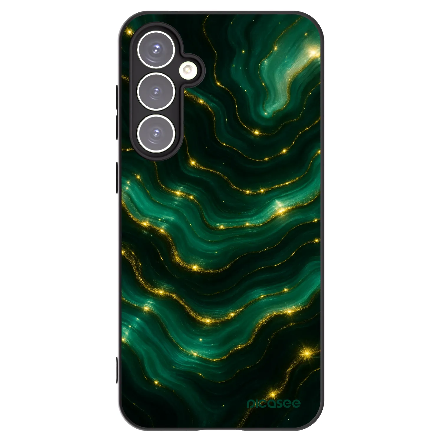 Picasee silikónový čierny obal pre Samsung Galaxy S23 FE S711B - Emerald