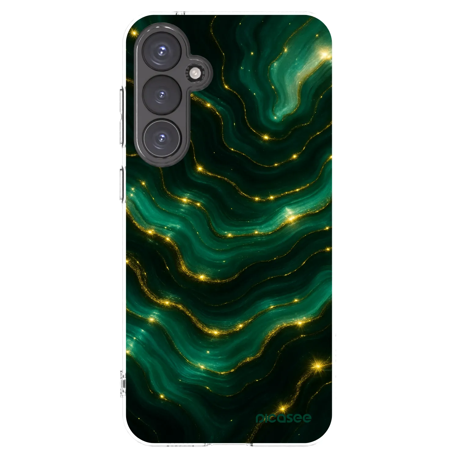 Picasee silikónový prehľadný obal pre Samsung Galaxy S23 FE S711B - Emerald