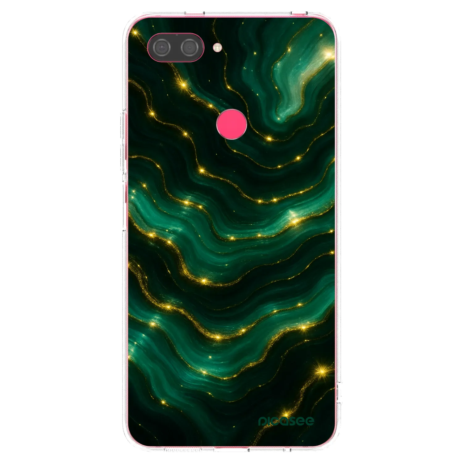 Picasee silikónový prehľadný obal pre Xiaomi Mi 8 Lite - Emerald