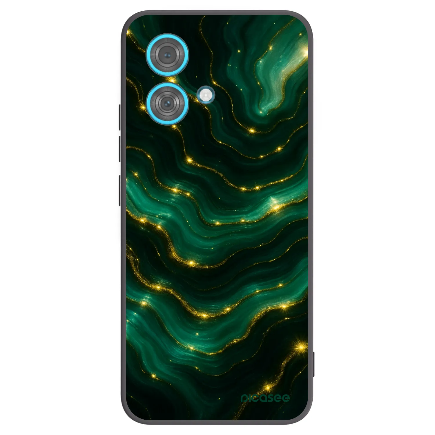 Picasee silikónový čierny obal pre Motorola Edge 40 Neo - Emerald