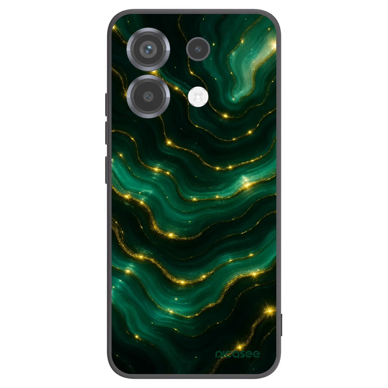 Picasee silikónový čierny obal pre Xiaomi Poco X6 - Emerald