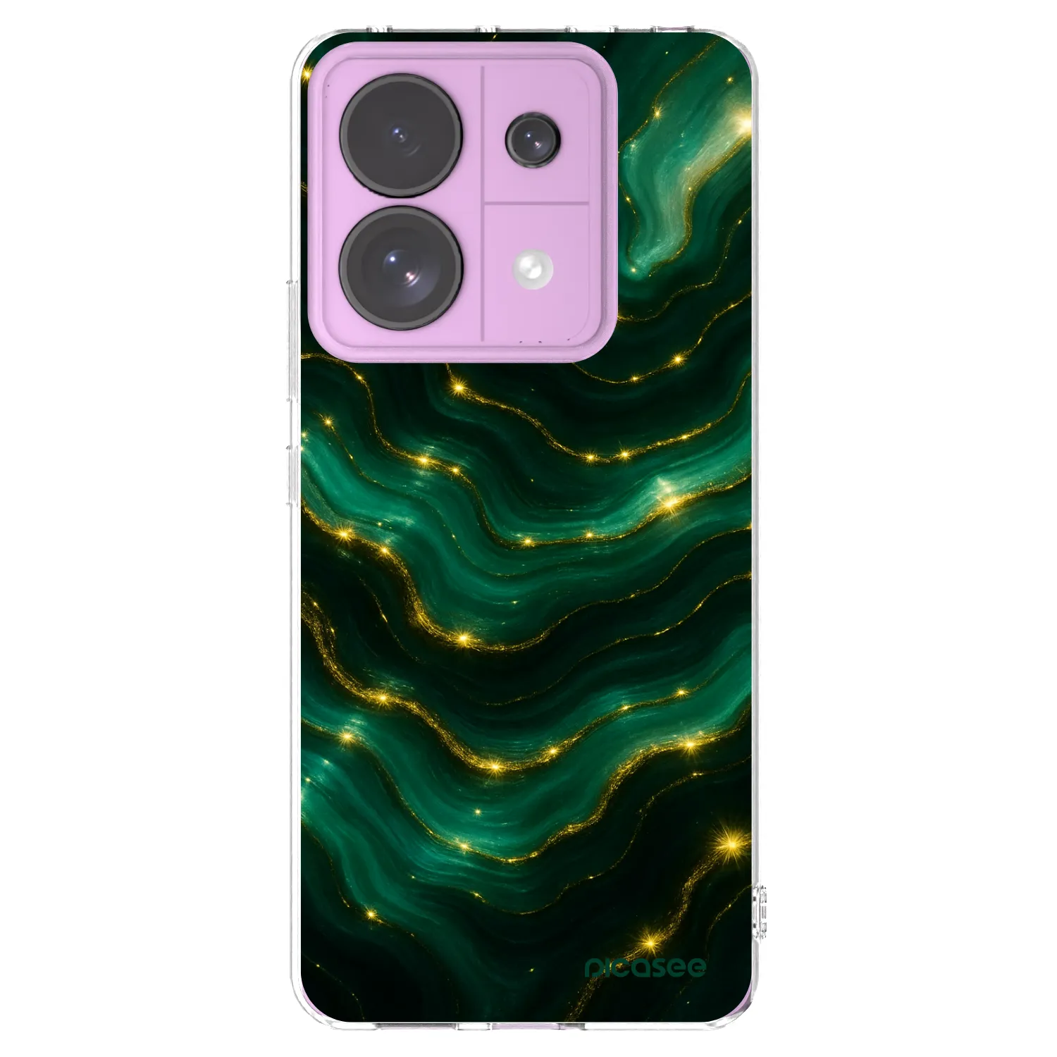 Picasee silikónový prehľadný obal pre Xiaomi Redmi Note 13 Pro 5G - Emerald