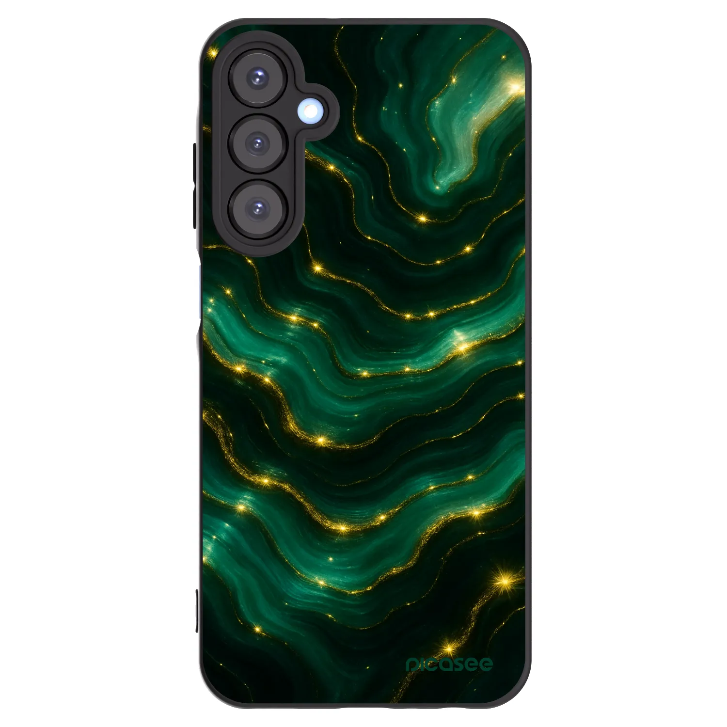 Picasee silikónový čierny obal pre Samsung Galaxy A25 A256B 5G - Emerald