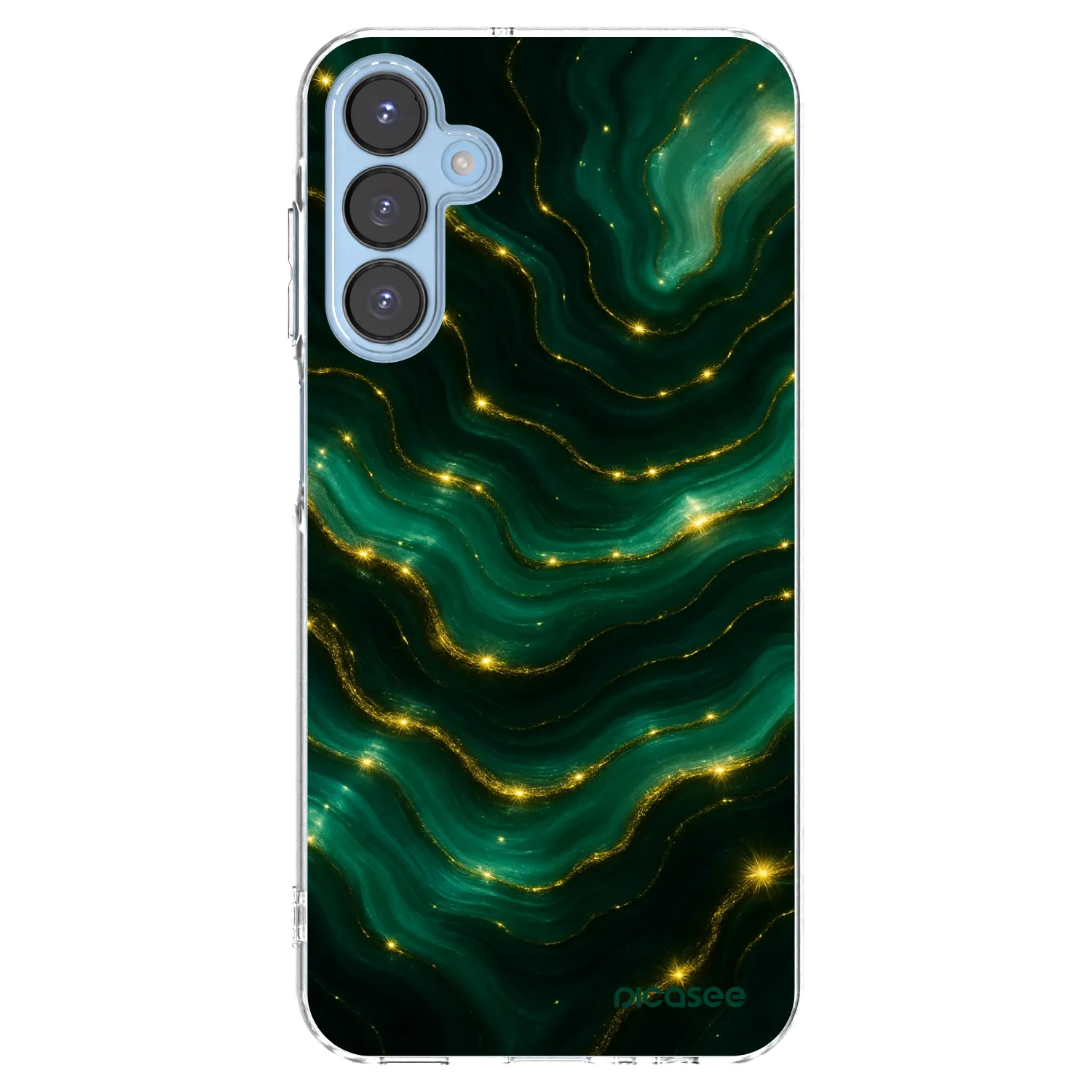 Picasee silikónový prehľadný obal pre Samsung Galaxy A15 A156B 5G - Emerald