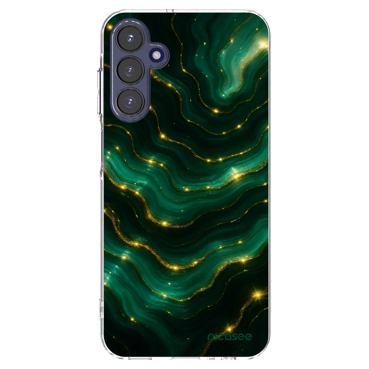Picasee silikónový prehľadný obal pre Samsung Galaxy A15 A155F 4G - Emerald