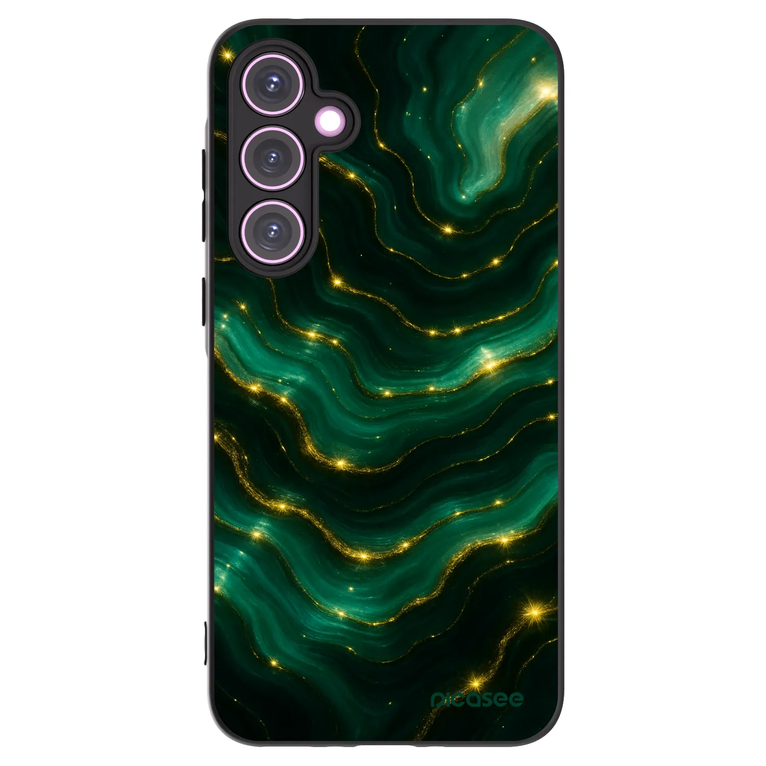 Picasee silikónový čierny obal pre Samsung Galaxy A35 5G A356B - Emerald