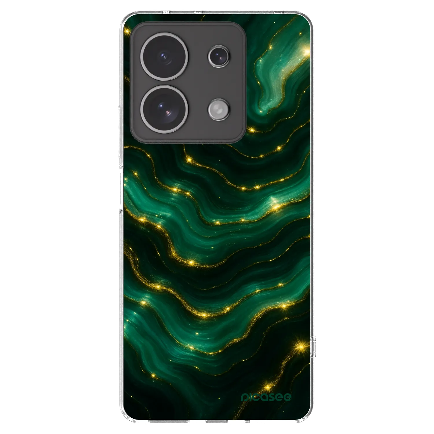 Picasee silikónový prehľadný obal pre Xiaomi Redmi Note 13 4G - Emerald