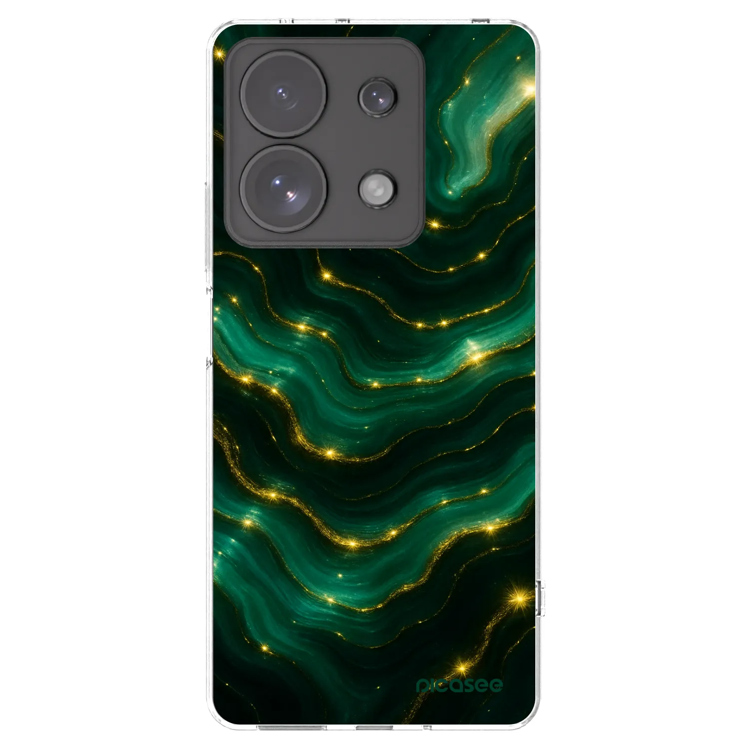 Silikónový prehľadný obal pre Xiaomi Redmi Note 13 Pro 4G - Emerald