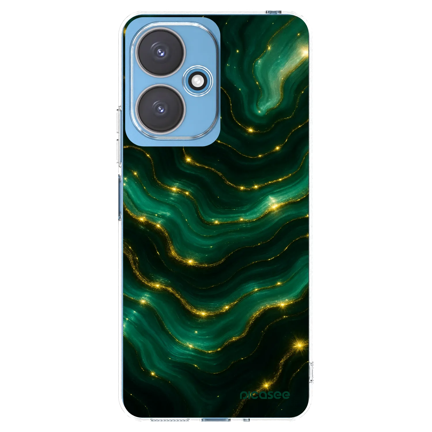 Picasee silikónový prehľadný obal pre Xiaomi Redmi 13C 5G - Emerald