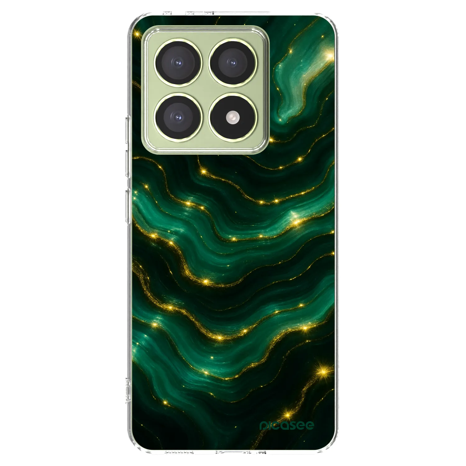 Picasee silikónový prehľadný obal pre Xiaomi 14T - Emerald