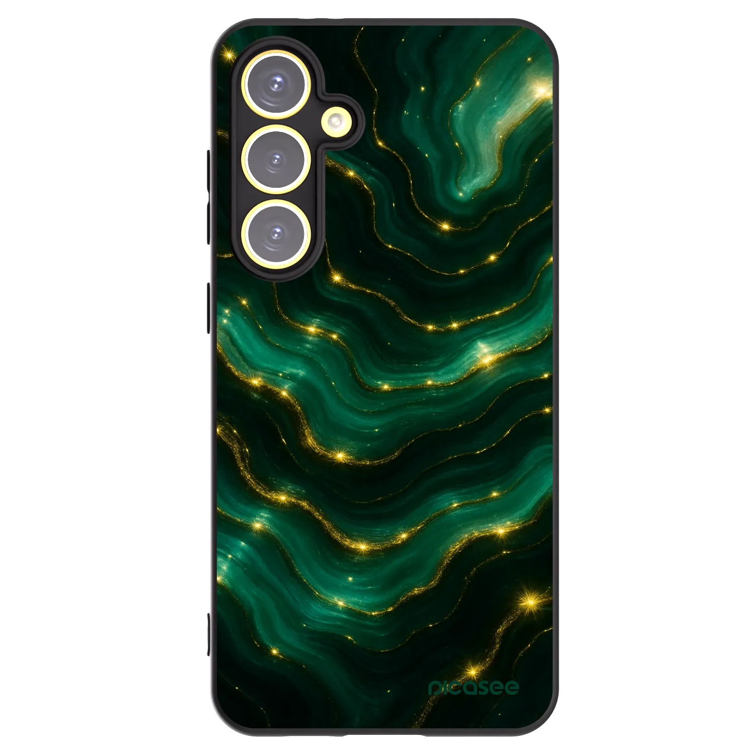 Picasee silikónový čierny obal pre Samsung Galaxy S24 FE S721B - Emerald