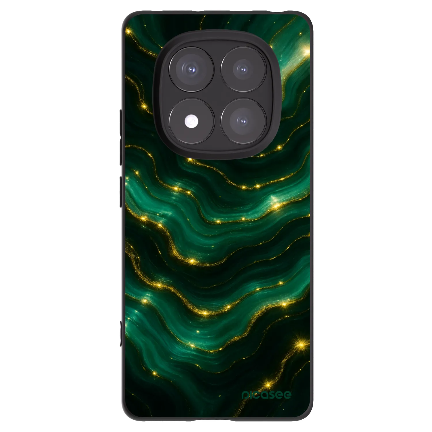Picasee silikónový čierny obal pre Xiaomi Redmi Note 14 Pro+ 5G - Emerald