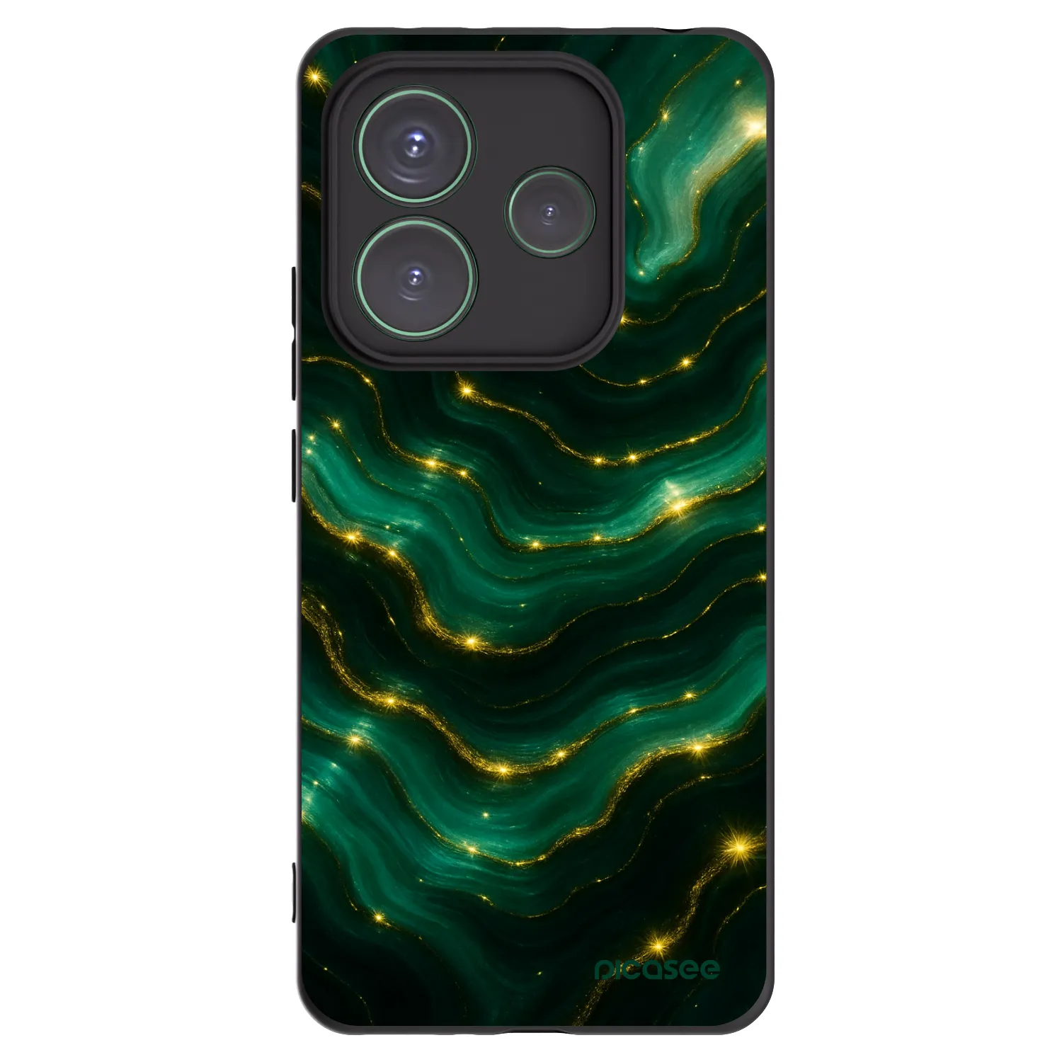 Silikónový čierny obal pre Xiaomi Redmi Note 14 5G - Emerald