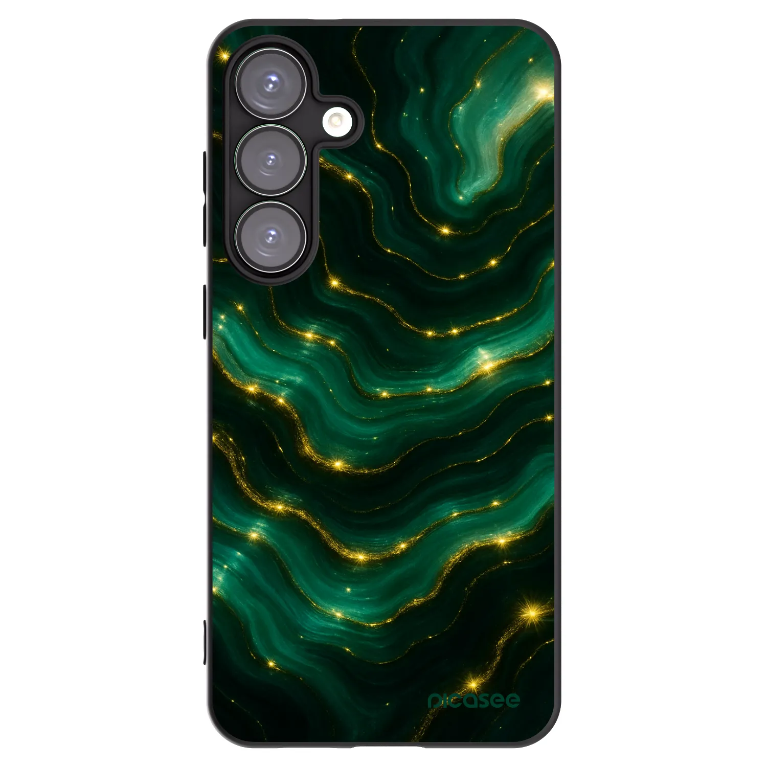 Picasee silikónový čierny obal pre Samsung Galaxy S25+ 5G - Emerald