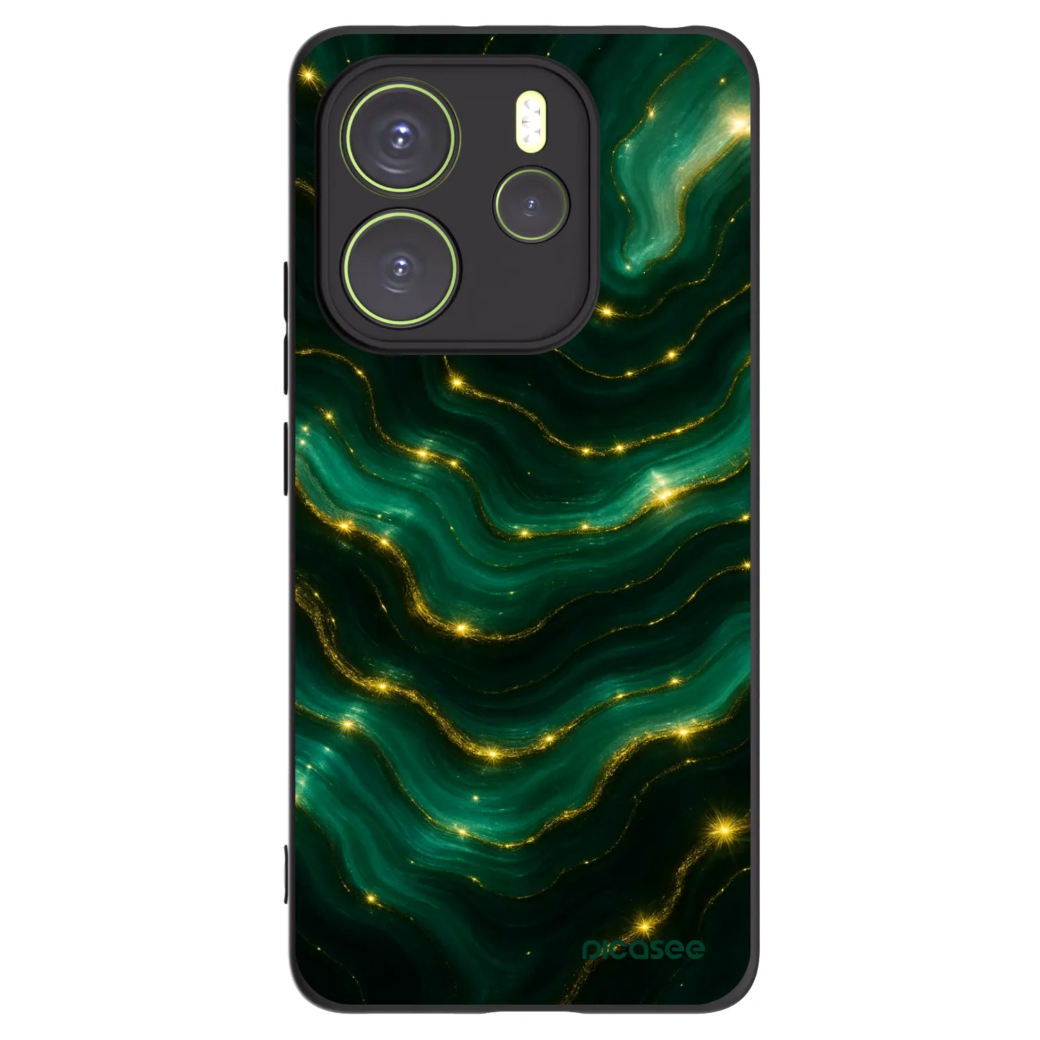 Picasee silikónový čierny obal pre Xiaomi Redmi Note 14 4G - Emerald