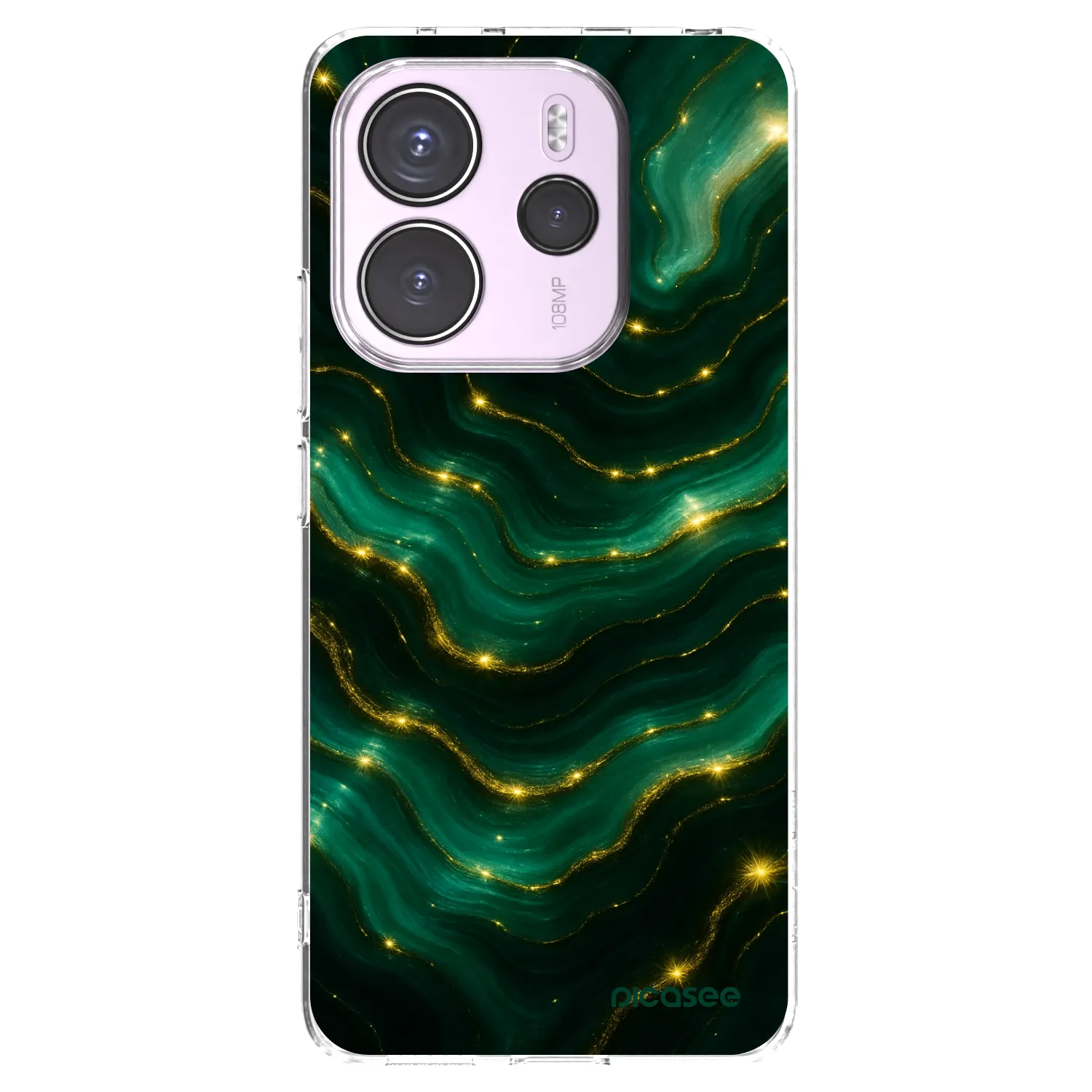 Picasee silikónový prehľadný obal pre Xiaomi Redmi Note 14 4G - Emerald