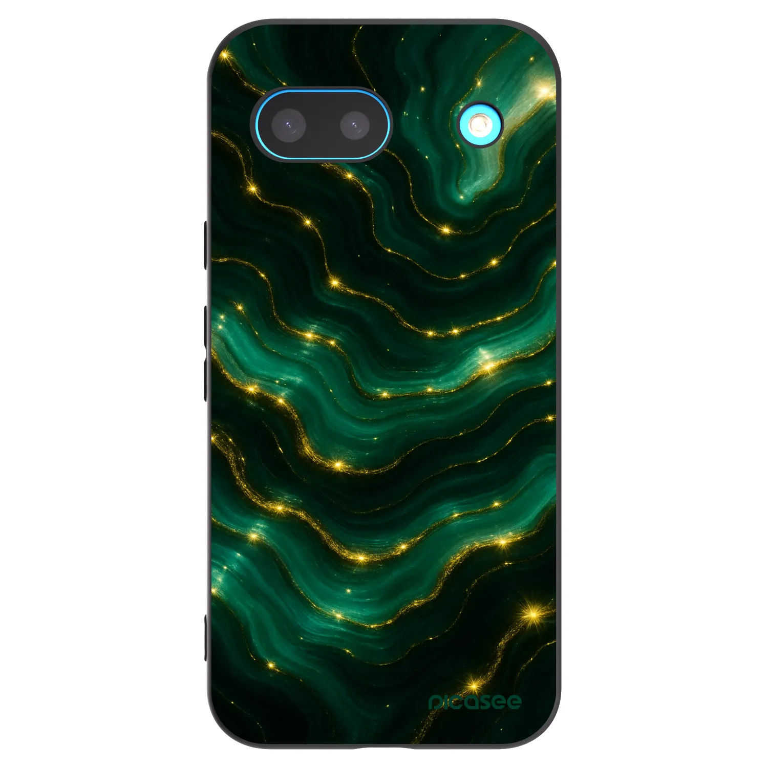 Picasee silikónový čierny obal pre Google Pixel 8a - Emerald