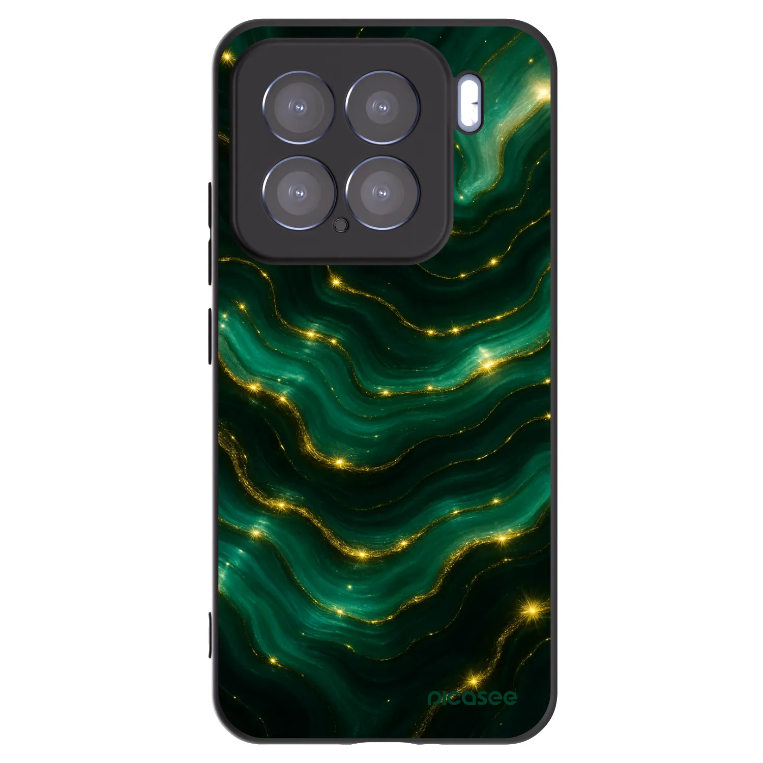 Silikónový čierny obal pre Xiaomi 15 - Emerald