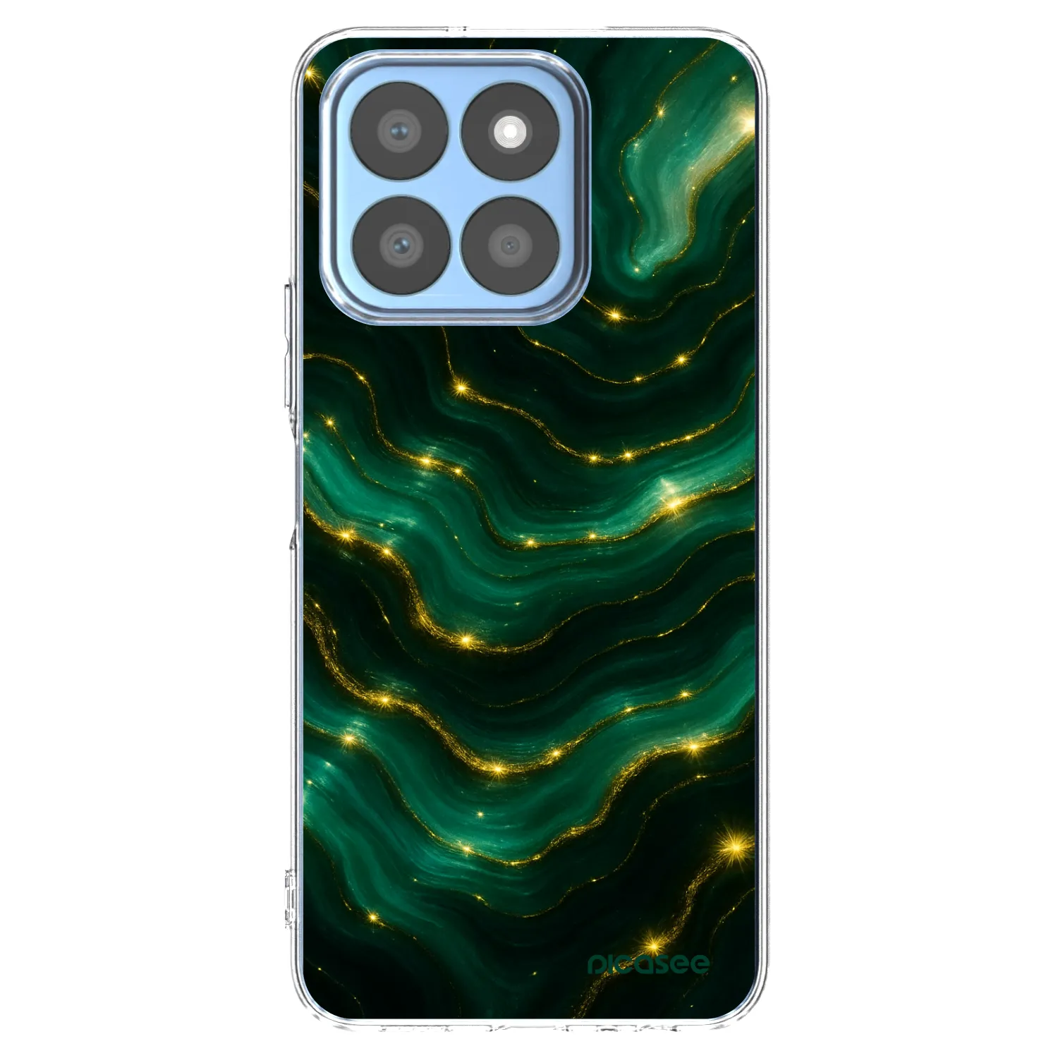 Picasee silikónový prehľadný obal pre Honor X8c - Emerald