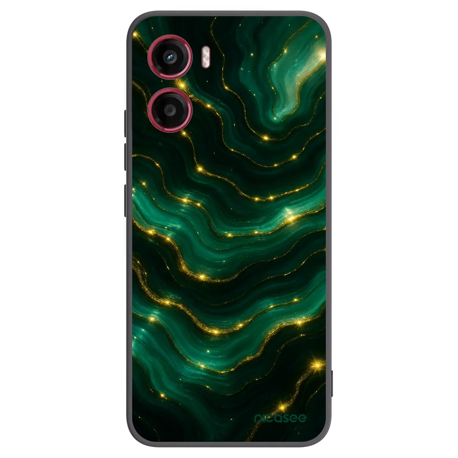 Picasee silikónový čierny obal pre Motorola Moto G05 - Emerald