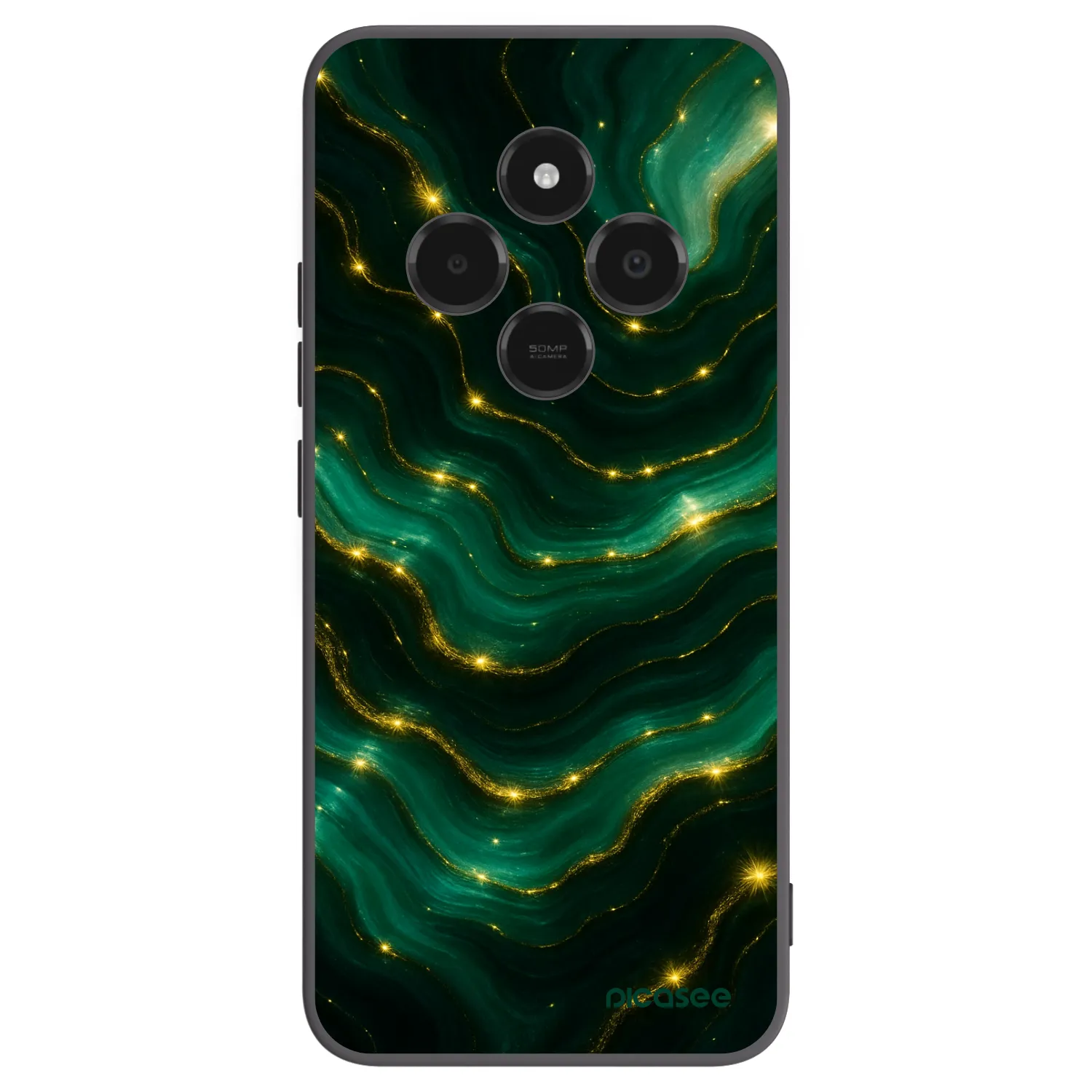 Picasee silikónový čierny obal pre Xiaomi Poco C75 - Emerald