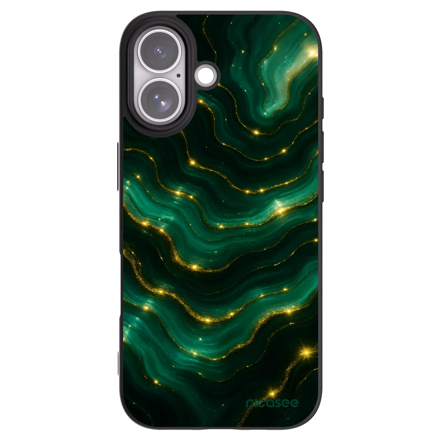 Picasee silikónový čierny obal pre Apple iPhone 17 - Emerald
