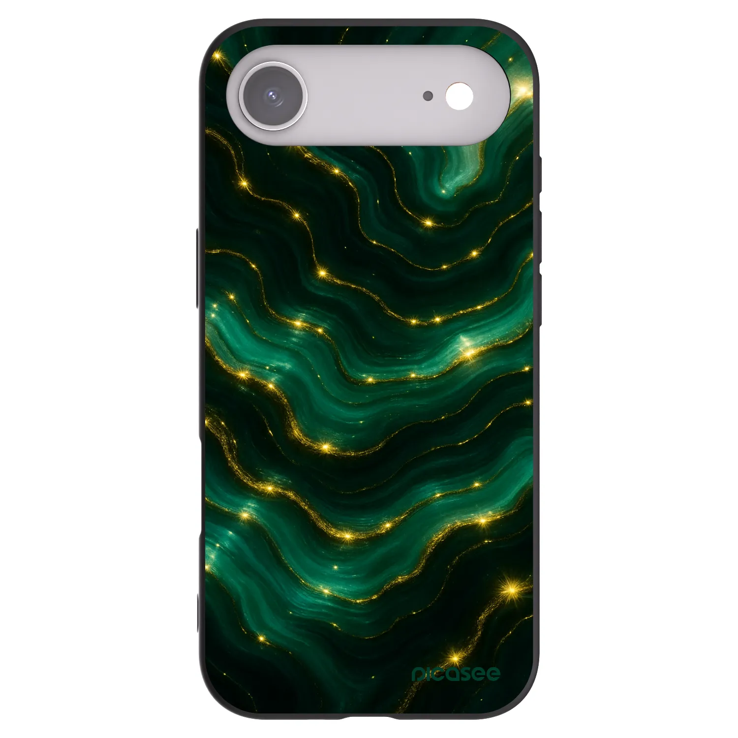 Picasee silikónový čierny obal pre Apple iPhone Air - Emerald