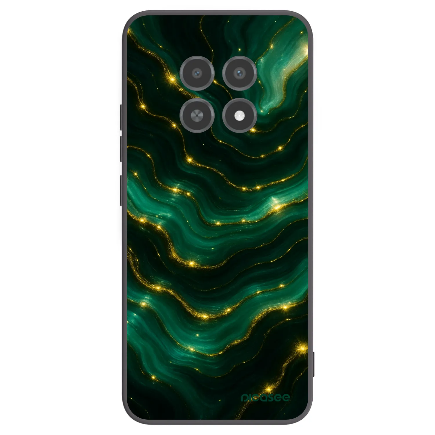 Picasee silikónový čierny obal pre Realme 12X - Emerald