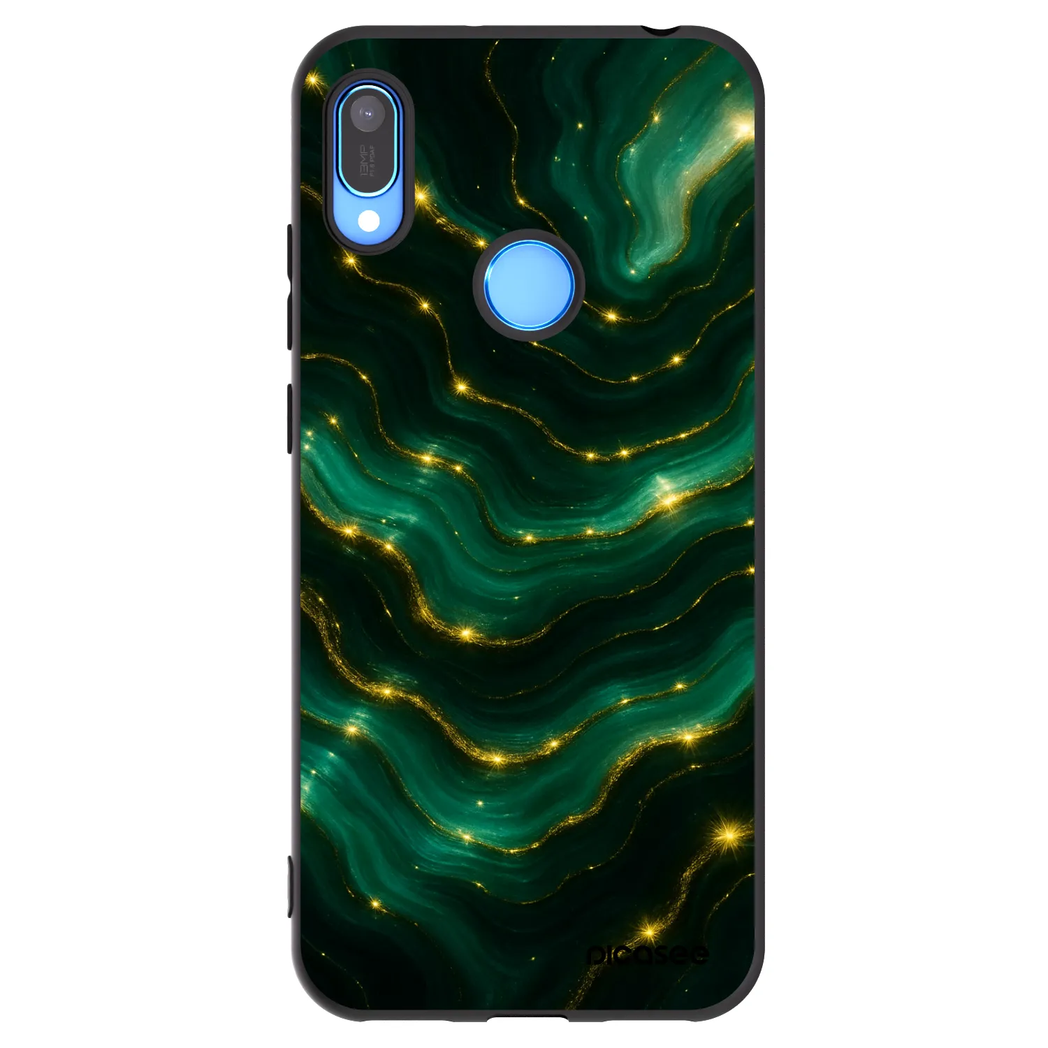 Picasee silikónový čierny obal pre Huawei Y6 2019 - Emerald