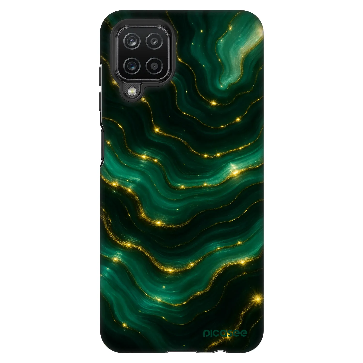 Picasee Fashion Case pre Samsung Galaxy A12 A125F - Emerald