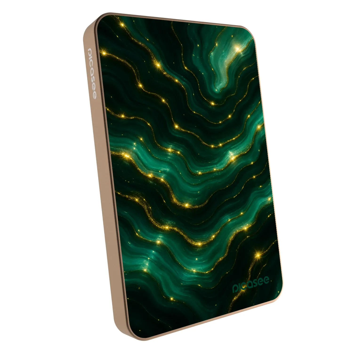 Picasee Powerbanka s MagSafe 5 000 mAh Zlatá - Emerald