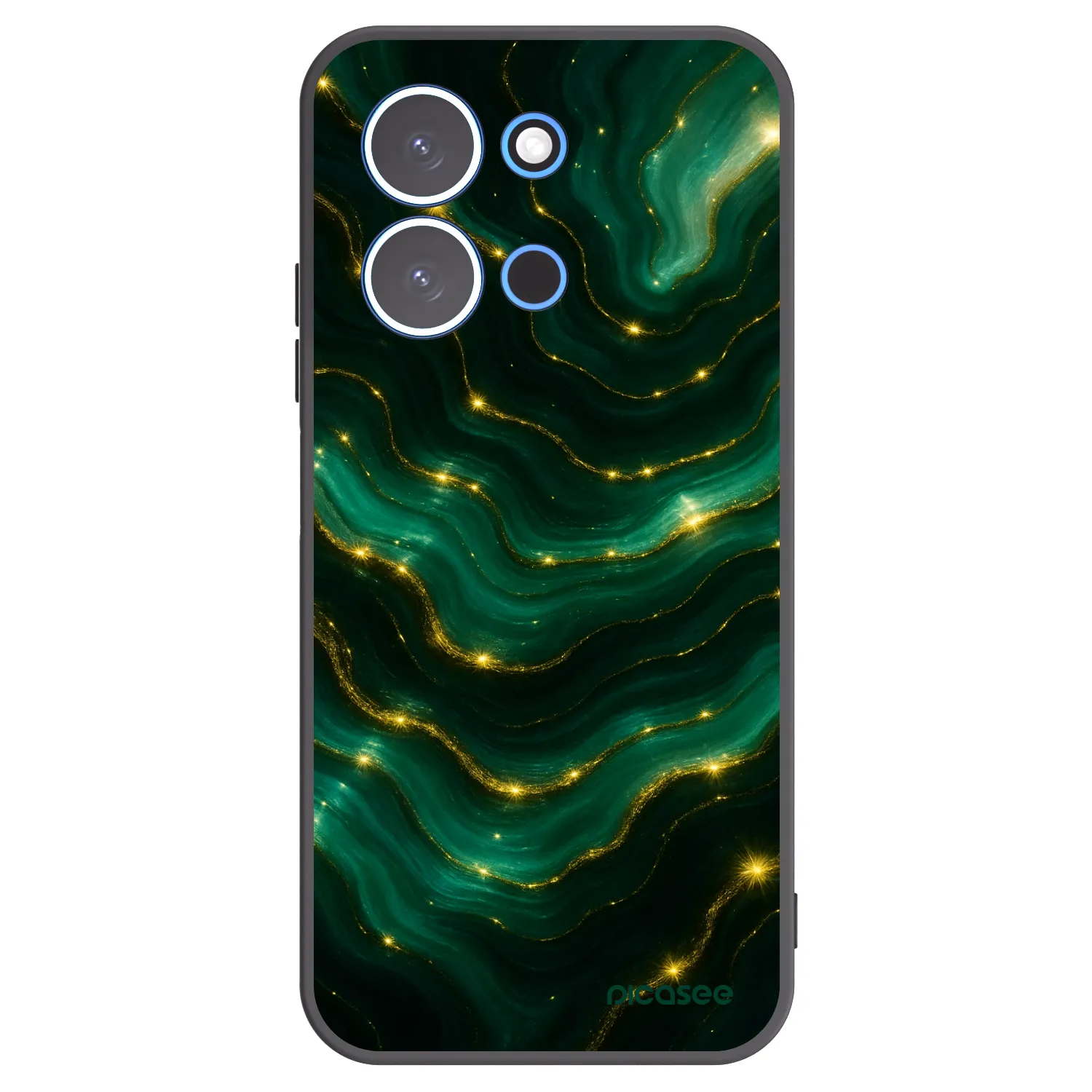 Picasee silikónový čierny obal pre Xiaomi Redmi 15C 4G - Emerald