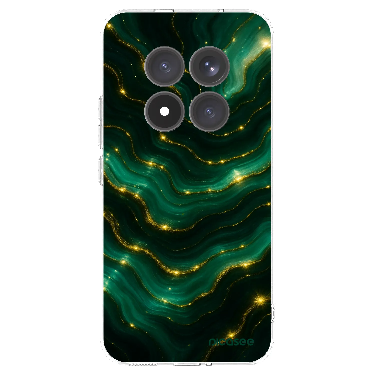Silikónový prehľadný obal pre Xiaomi Redmi Note 15 Pro+ - Emerald
