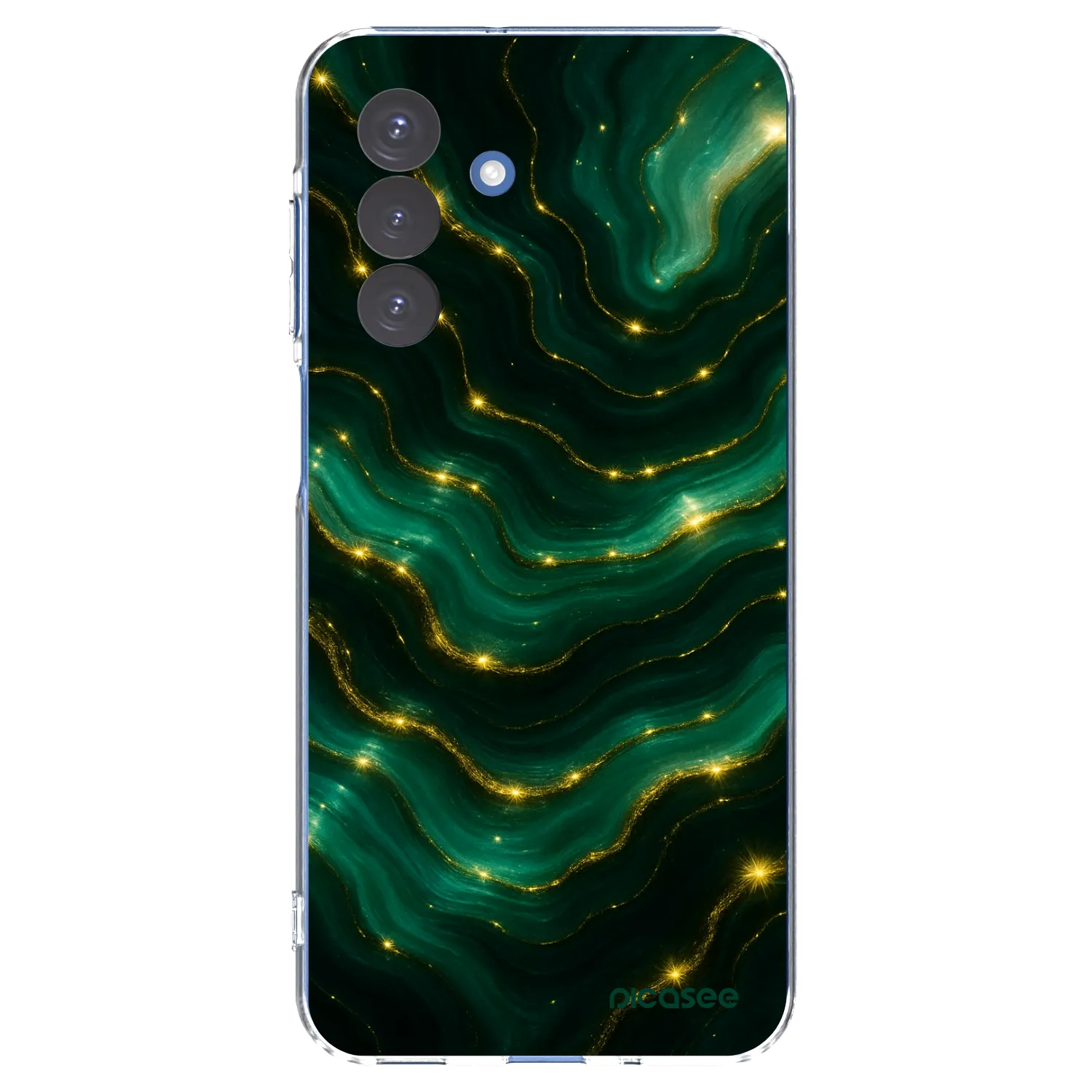 Picasee silikónový prehľadný obal pre Samsung Galaxy A17 5G - Emerald