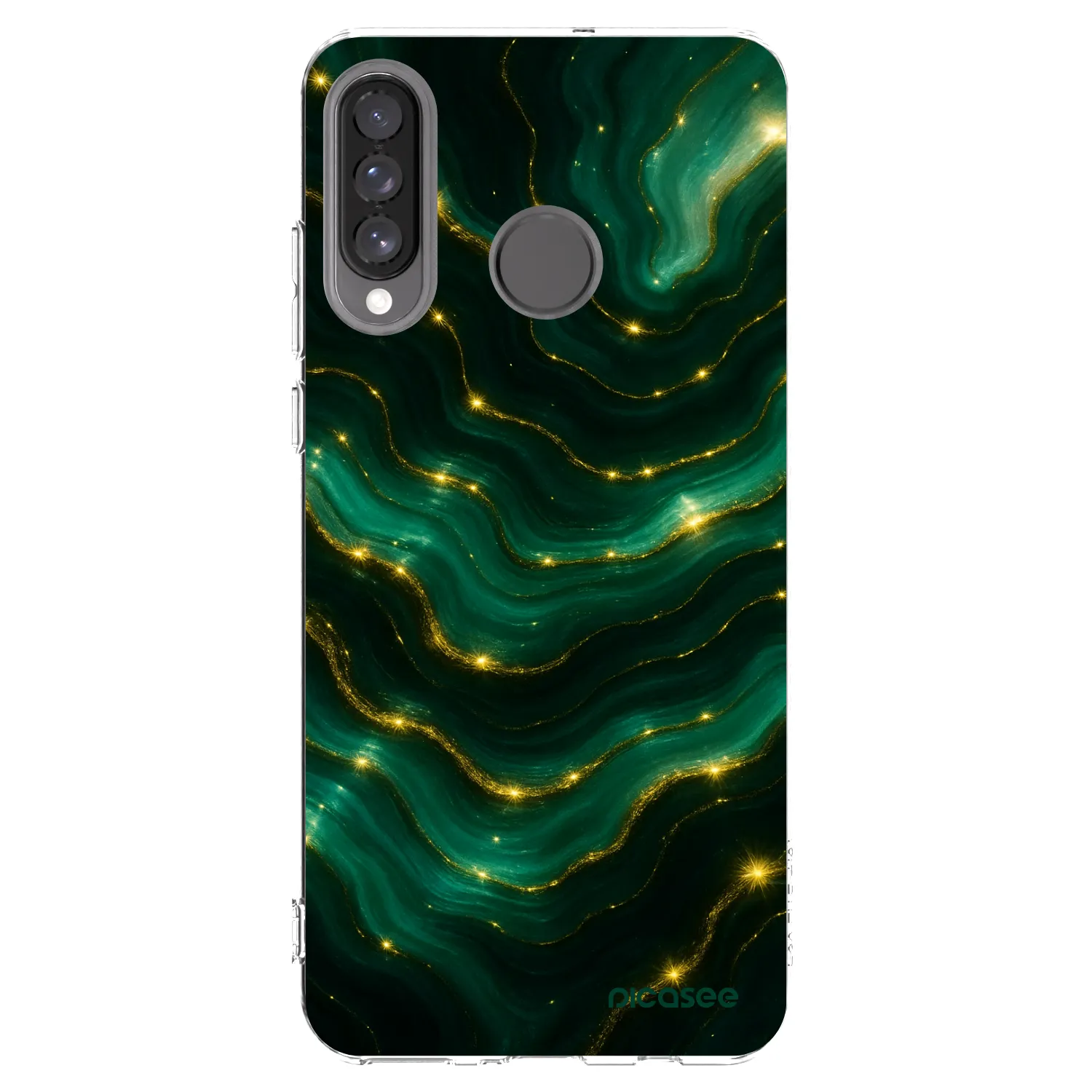 Silikónový prehľadný obal pre Huawei P30 Lite - Emerald