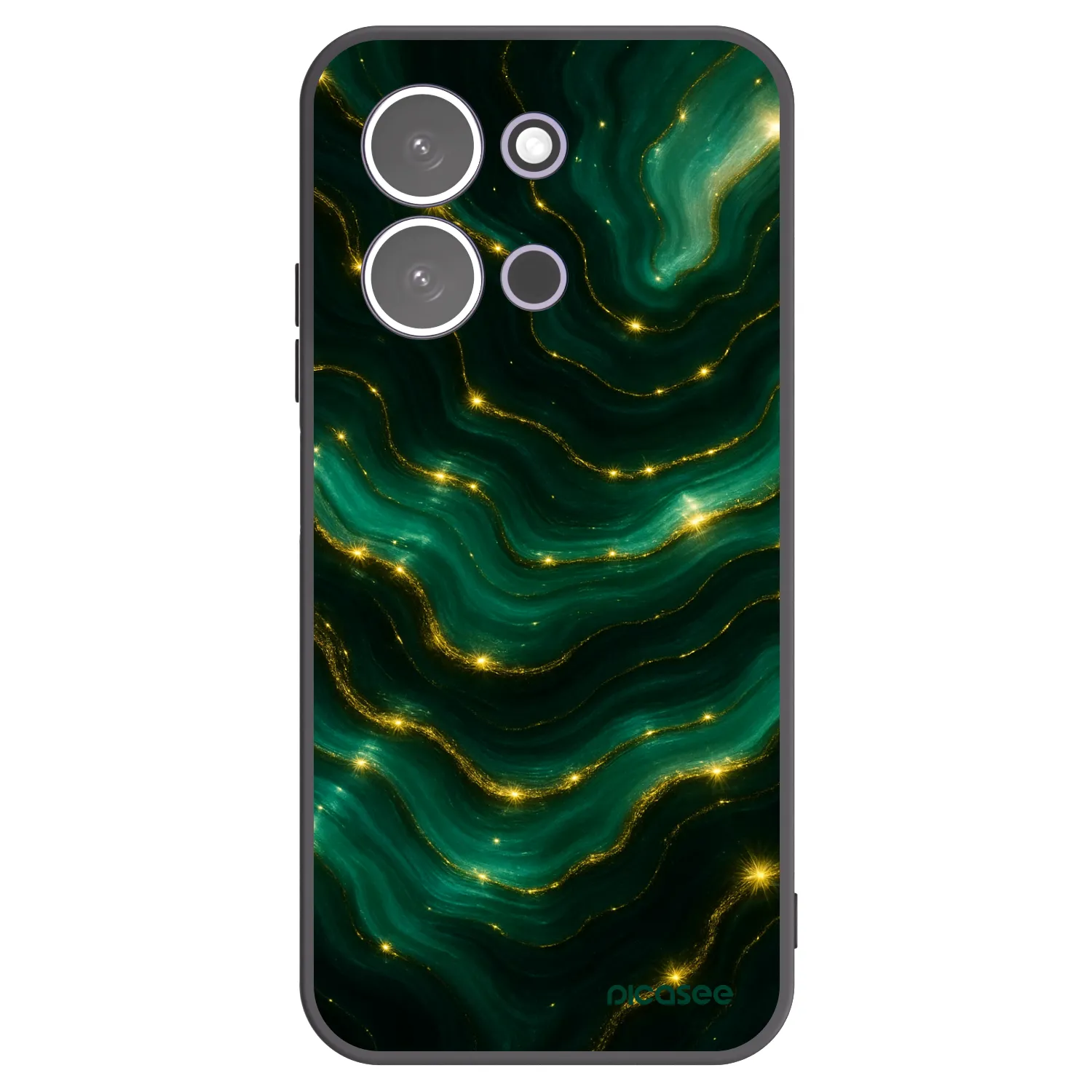 Picasee silikónový čierny obal pre Xiaomi Redmi 15C 5G - Emerald