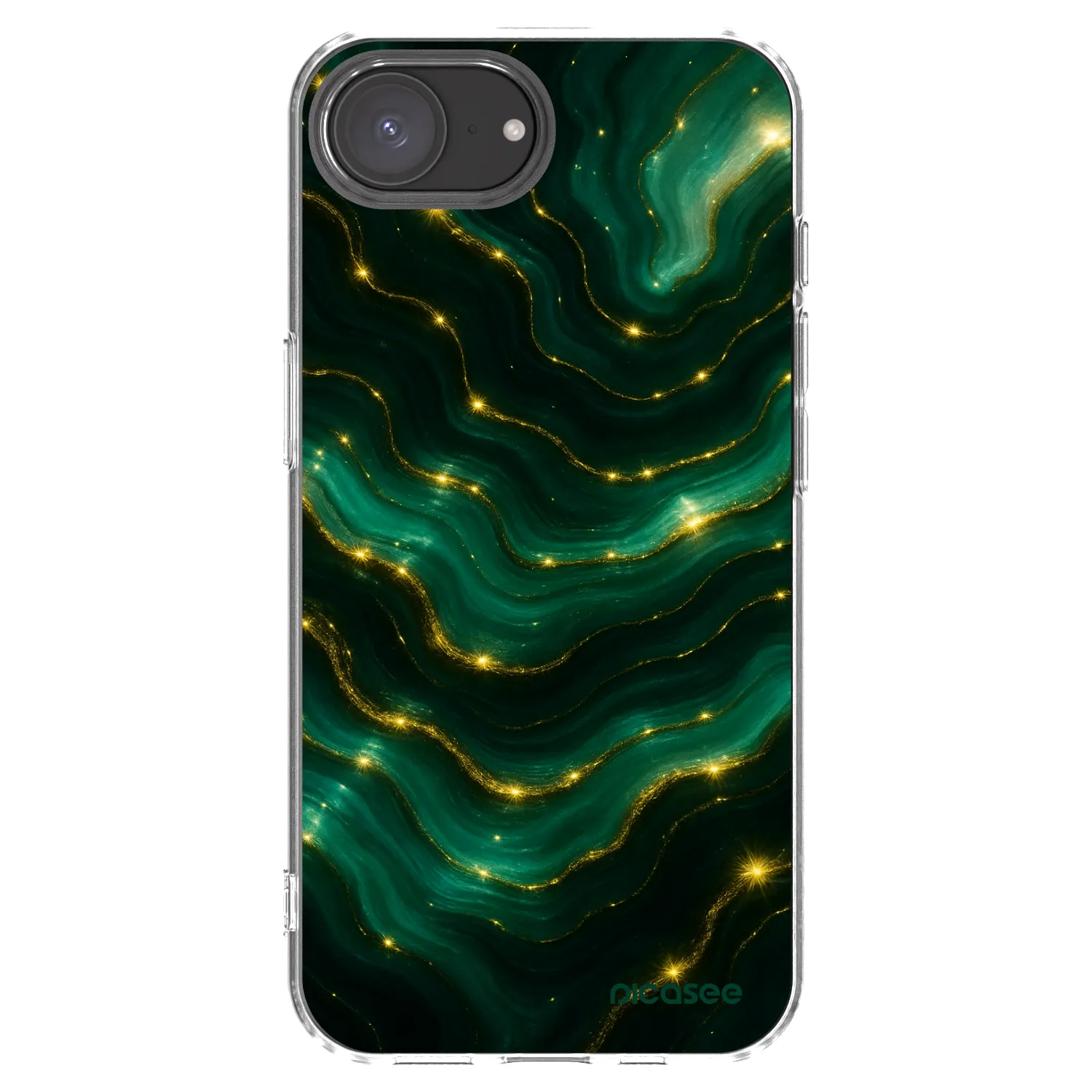 Picasee silikónový prehľadný obal pre Apple iPhone 17e - Emerald