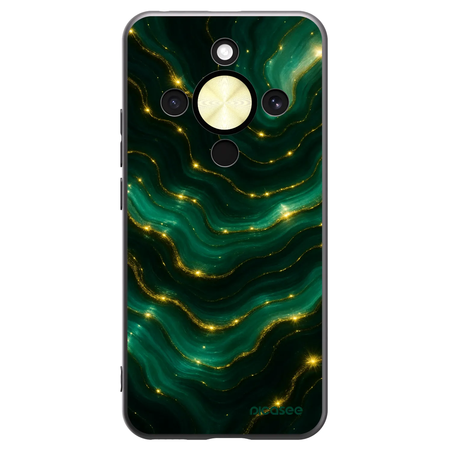 Picasee silikónový čierny obal pre Honor Magic8 Lite 5G - Emerald
