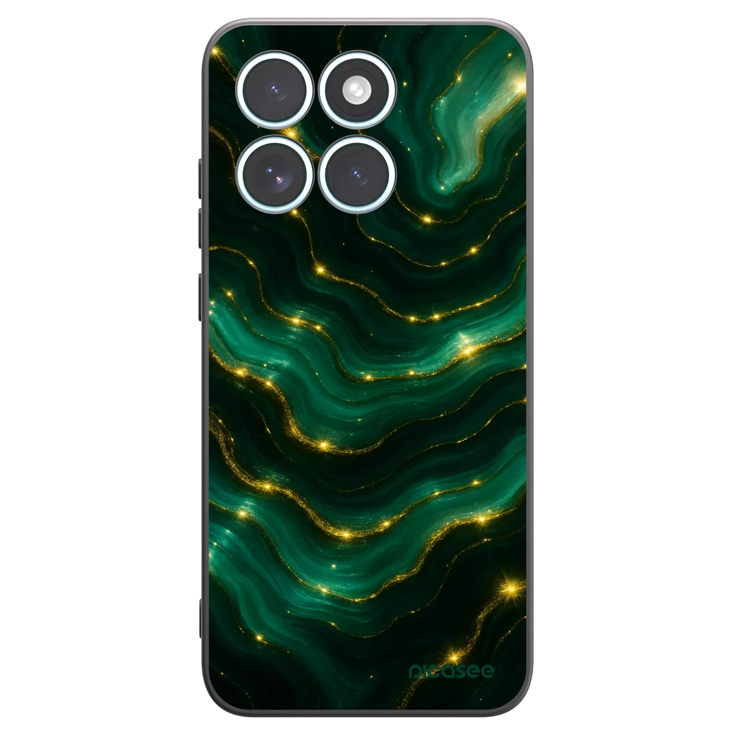 Picasee silikónový čierny obal pre Motorola Edge 70 Fusion - Emerald