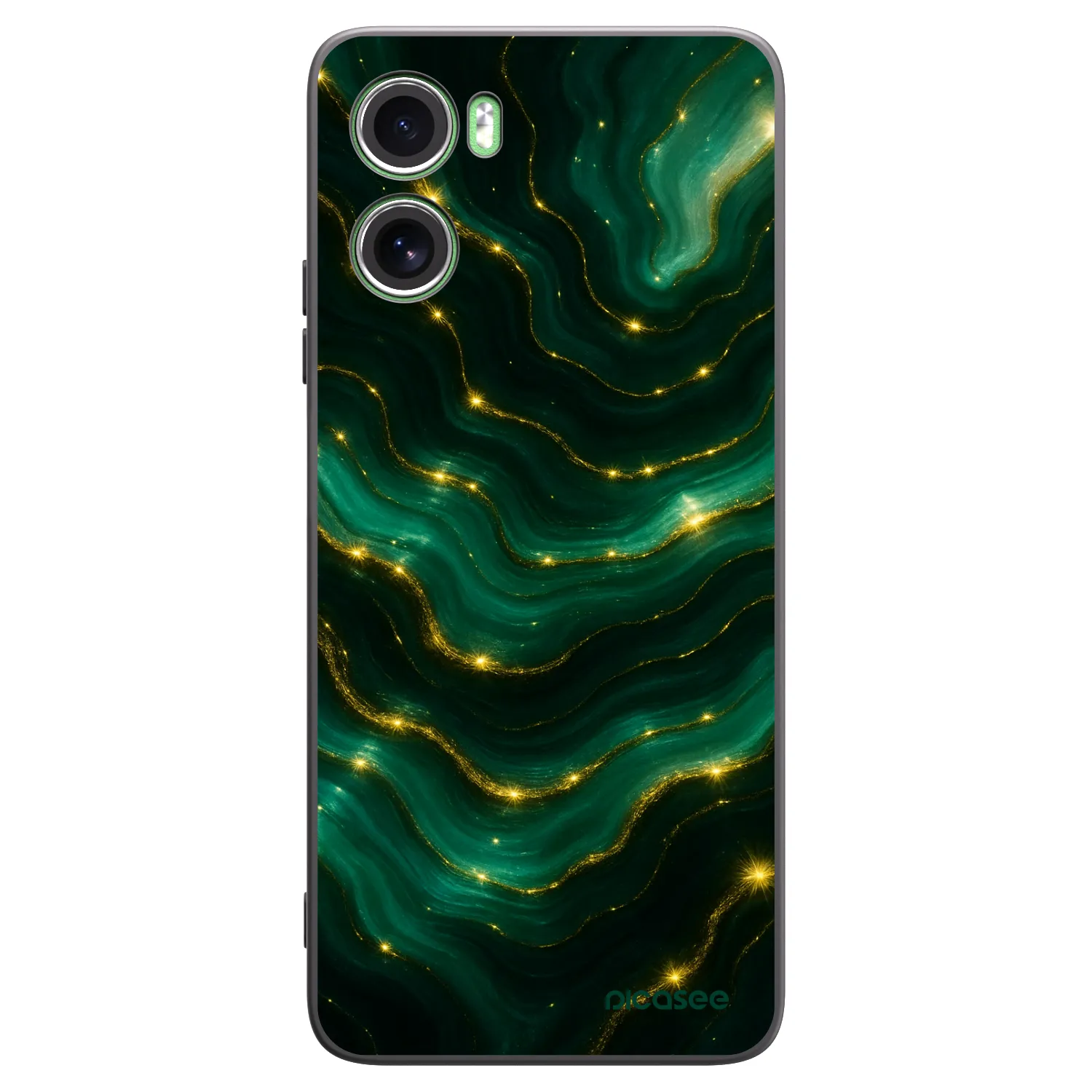 Picasee silikónový čierny obal pre Motorola Moto G06 - Emerald