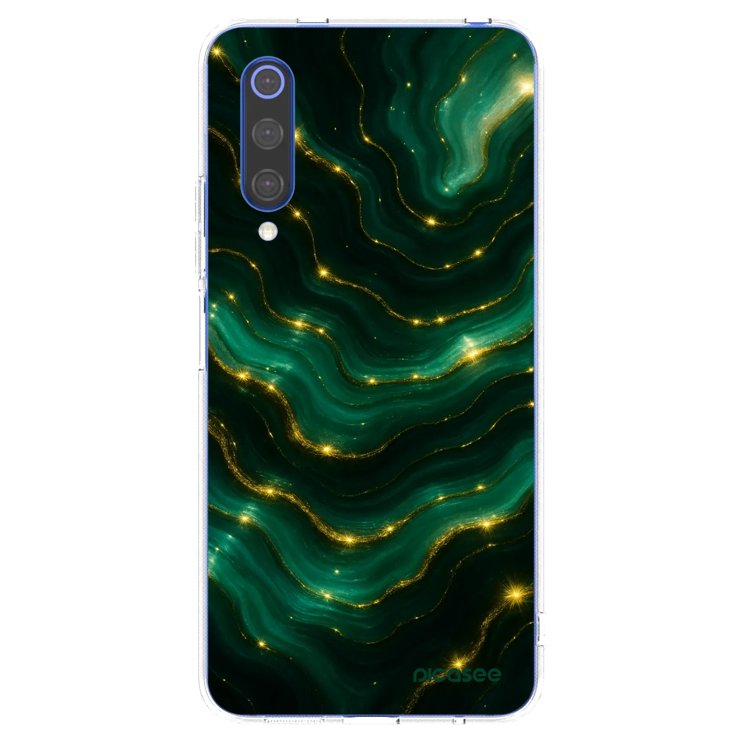 Picasee silikónový prehľadný obal pre Xiaomi Mi 9 SE - Emerald