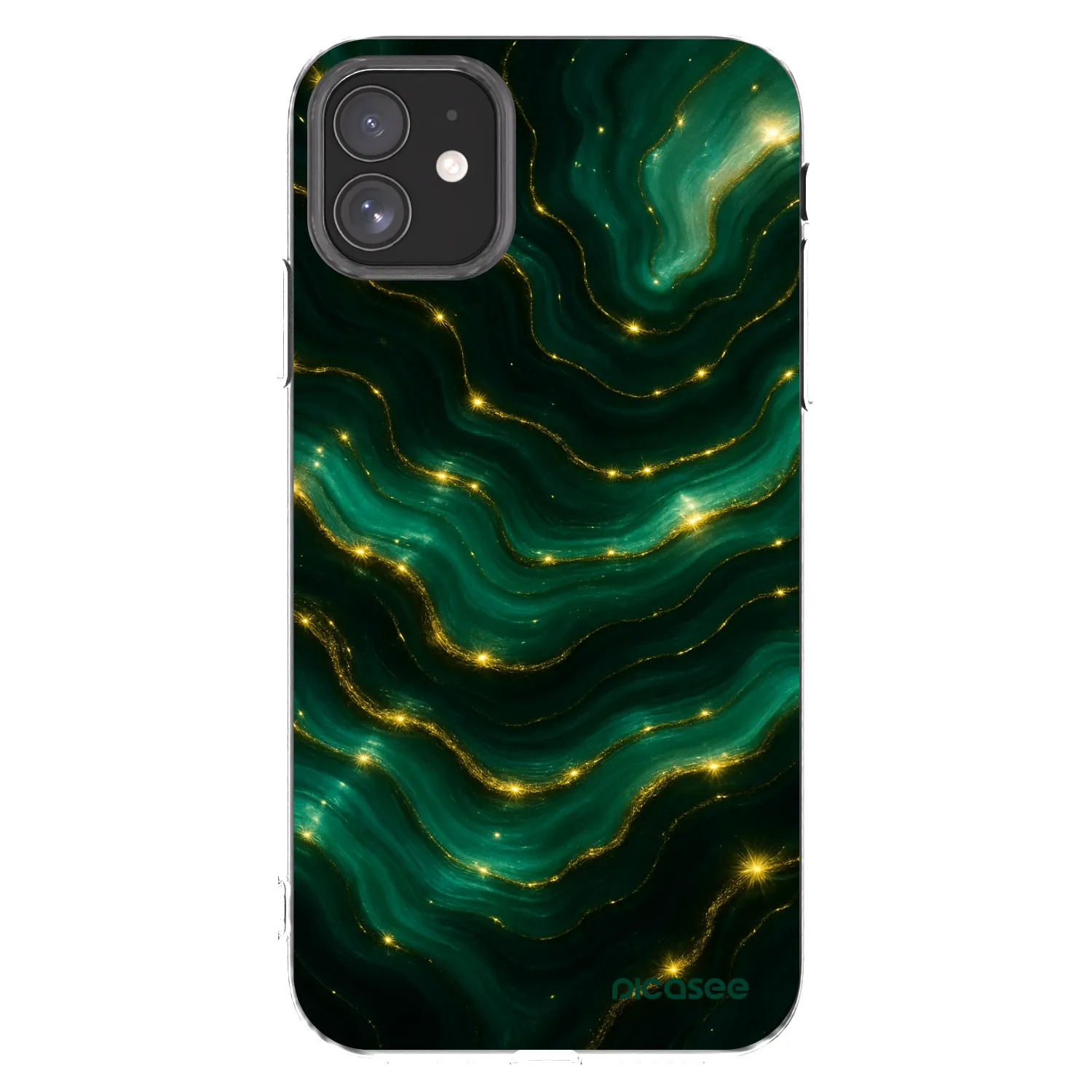 Picasee silikónový prehľadný obal pre Apple iPhone 11 - Emerald