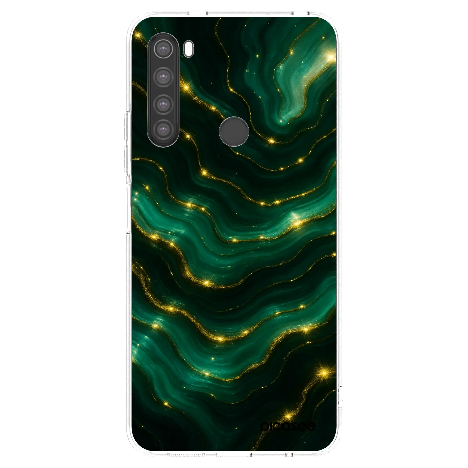 Picasee silikónový prehľadný obal pre Xiaomi Redmi Note 8 - Emerald