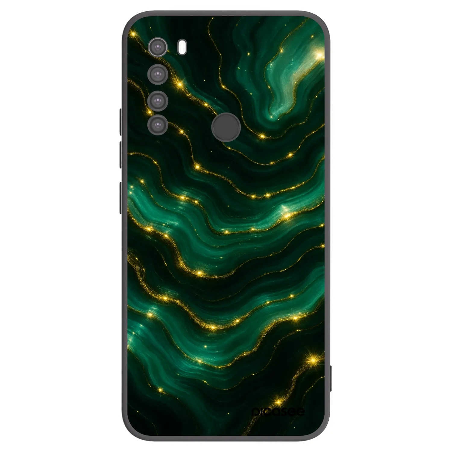 Picasee silikónový čierny obal pre Xiaomi Redmi Note 8 - Emerald