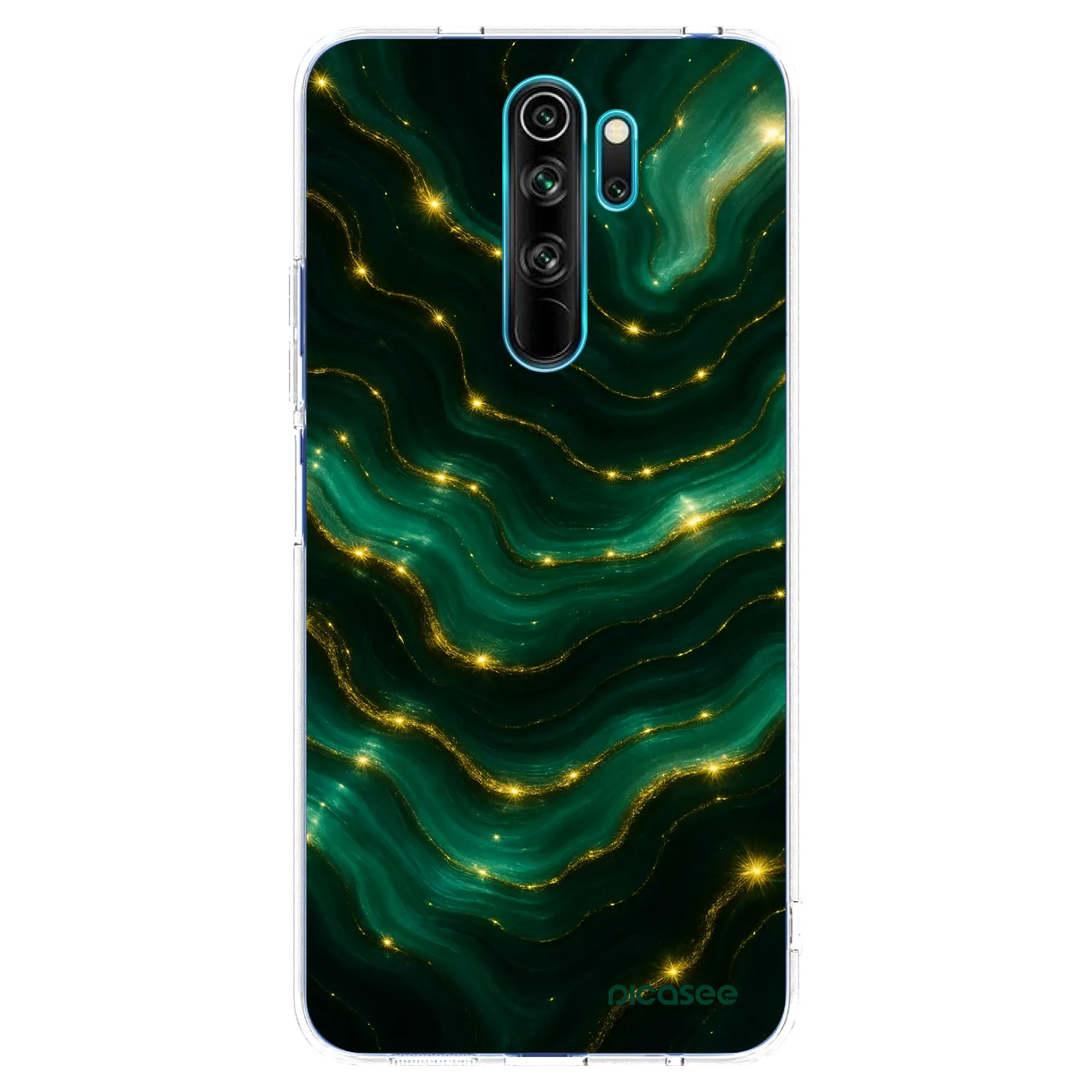 Picasee silikónový prehľadný obal pre Xiaomi Redmi Note 8 Pro - Emerald
