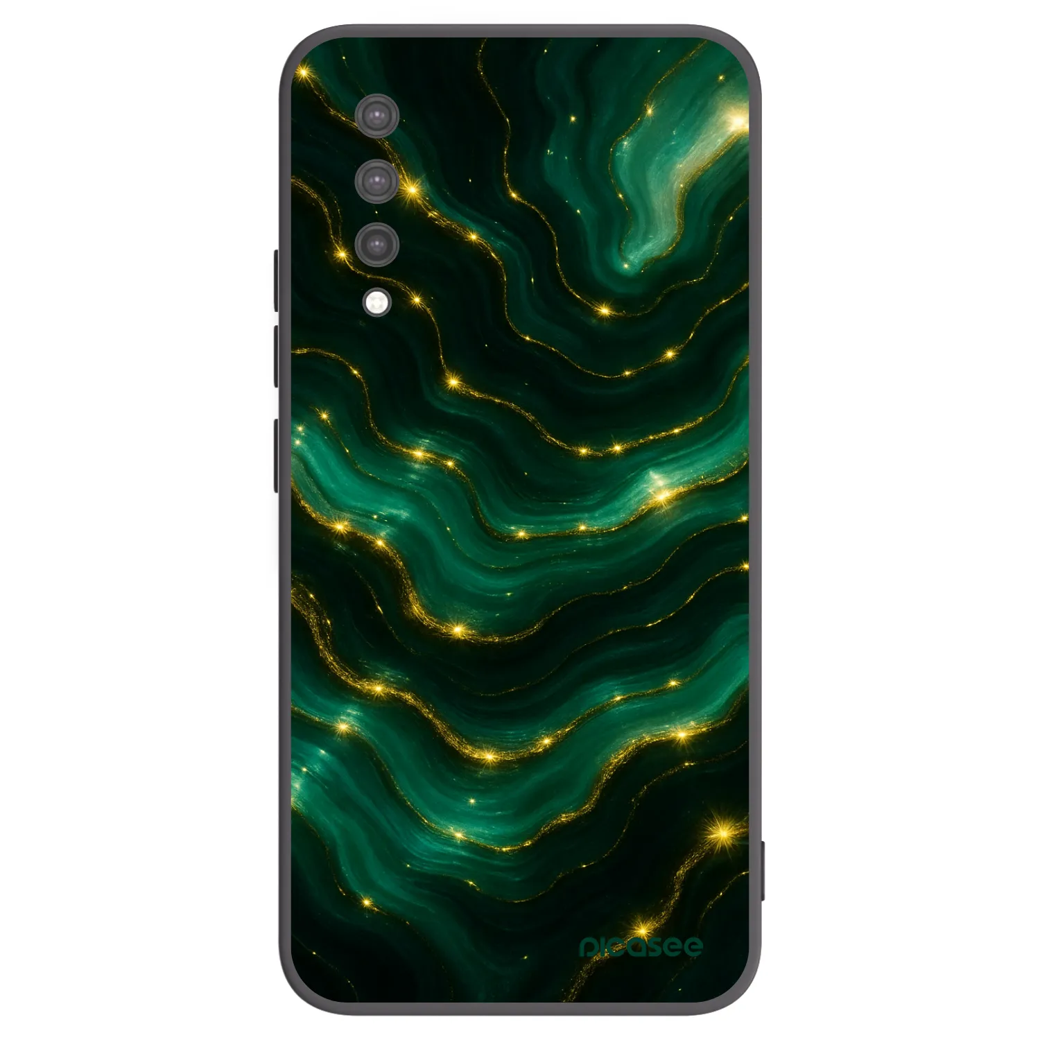 Picasee silikónový čierny obal pre Xiaomi Mi 9 Lite - Emerald