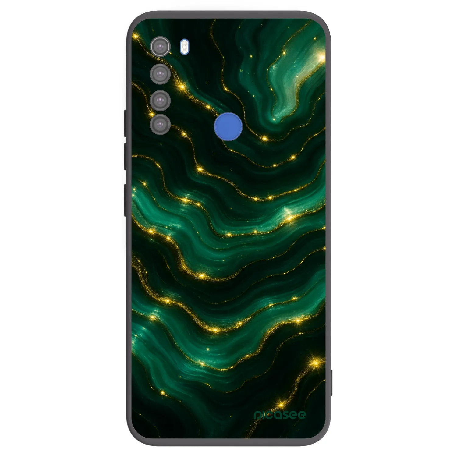 Picasee silikónový čierny obal pre Xiaomi Redmi Note 8T - Emerald